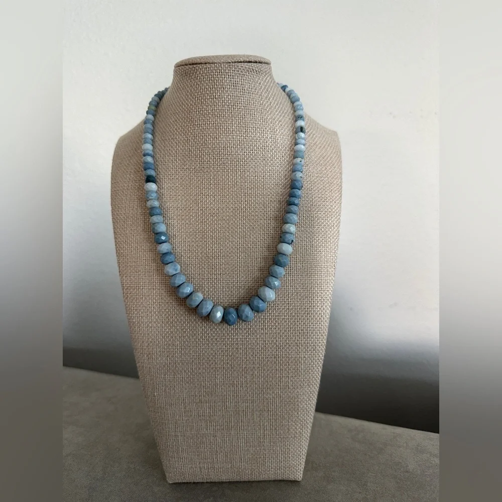 Blue Opal beaded Necklace by Jay King - Picture 2 of 8